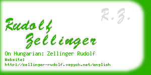 rudolf zellinger business card